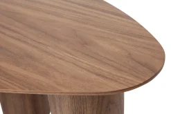 Tables basses gigognes design en bois foncé (lot de 2) FOLEEN