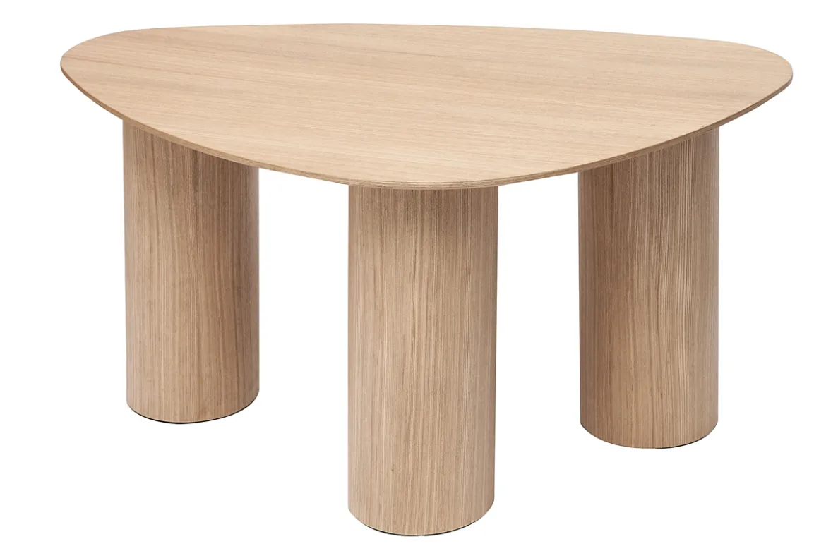 Tables basses gigognes design en bois clair (lot de 2) FOLEEN