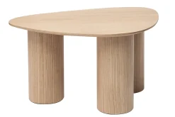 Tables basses gigognes design en bois clair (lot de 2) FOLEEN