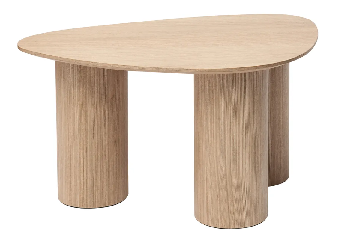Tables basses gigognes design en bois clair (lot de 2) FOLEEN