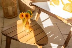 Tables basses gigognes en bois massif (lot de 2) ELQUI
