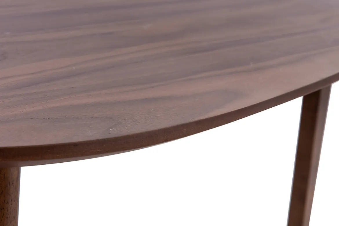 Tables basses gigognes scandinaves bois foncé noyer (lot de 2) ARTIK