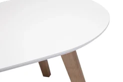 Tables basses gigognes scandinaves bois clair chêne et blanc (lot de 2) ARTIK