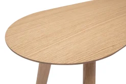 Tables basses gigognes scandinaves bois clair chêne et blanc (lot de 2) ARTIK