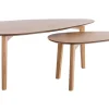 Tables basses gigognes scandinaves bois clair chêne (lot de 2) ARTIK