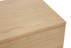 Tables de chevet avec rangements 2 tiroirs scandinave bois clair chêne (lot de 2) FREDDY