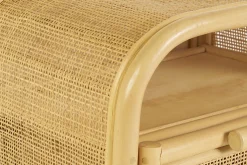 Tables de chevet avec tiroir en rotin (lot de 2) LUWAK