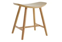 Tabouret bas bois clair H46.5 DEMORY