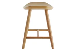 Tabouret bas bois clair H46.5 DEMORY