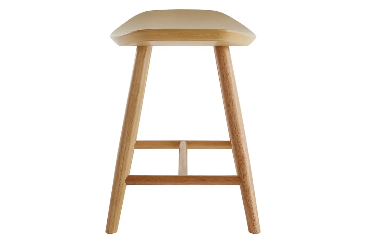 Tabouret bas bois clair H46.5 DEMORY
