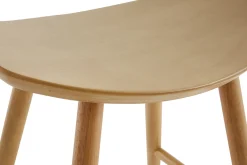 Tabouret bas bois clair H46.5 DEMORY