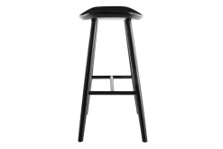 Tabouret de bar bois noir H65 cm DEMORY