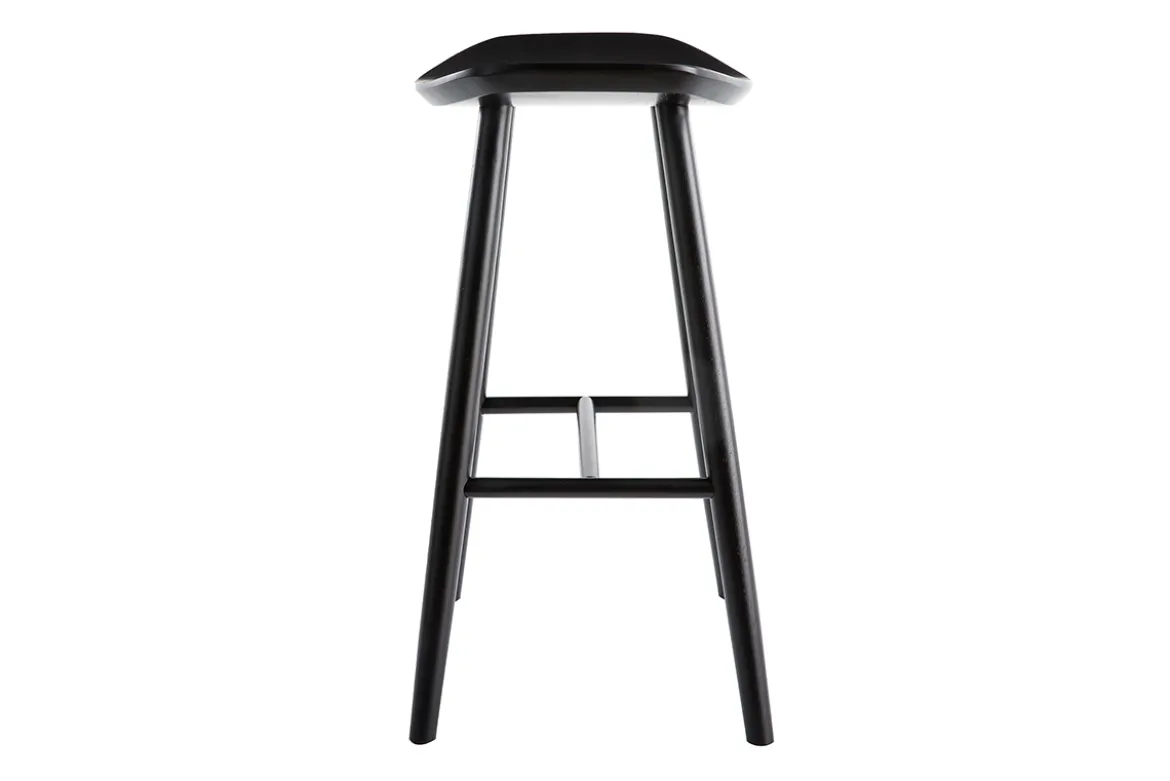Tabouret de bar bois noir H65 cm DEMORY
