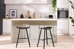 Tabouret de bar bois noir H65 cm DEMORY