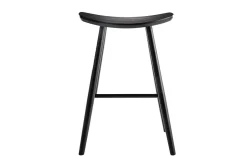Tabouret de bar bois noir H65 cm DEMORY