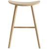 Tabouret de bar design bois clair H65 cm DEMORY