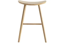 Tabouret de bar design bois clair H65 cm DEMORY
