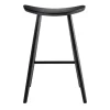 Tabouret de bar design noir 72 cm DEMORY