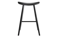 Tabouret de bar design noir 72 cm DEMORY