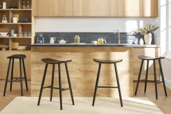Tabouret de bar design noir 72 cm DEMORY