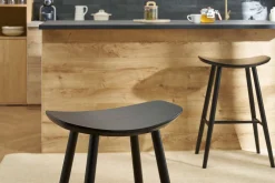 Tabouret de bar design noir 72 cm DEMORY