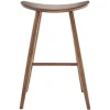 Tabouret de bar design noyer H72 cm DEMORY