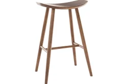 Tabouret de bar design noyer H72 cm DEMORY