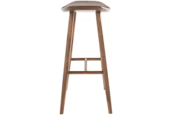 Tabouret de bar design noyer H72 cm DEMORY