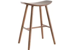 Tabouret de bar design noyer H65 cm DEMORY