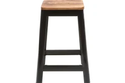 Tabouret de bar industriel noir 65 cm NICK
