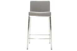 Tabouret design gris H66 cm (lot de 2) EPSILON