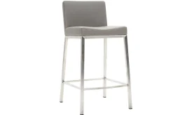 Tabouret design gris H66 cm (lot de 2) EPSILON