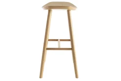 Tabourets de bar bois clair H65 cm (lot de 2) DEMORY