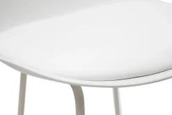 Tabourets de bar design blancs pieds métal 66 cm (lot de 2) FRANZ
