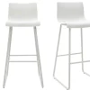 Tabourets de bar design blanc 76 cm (lot de 2) ONA