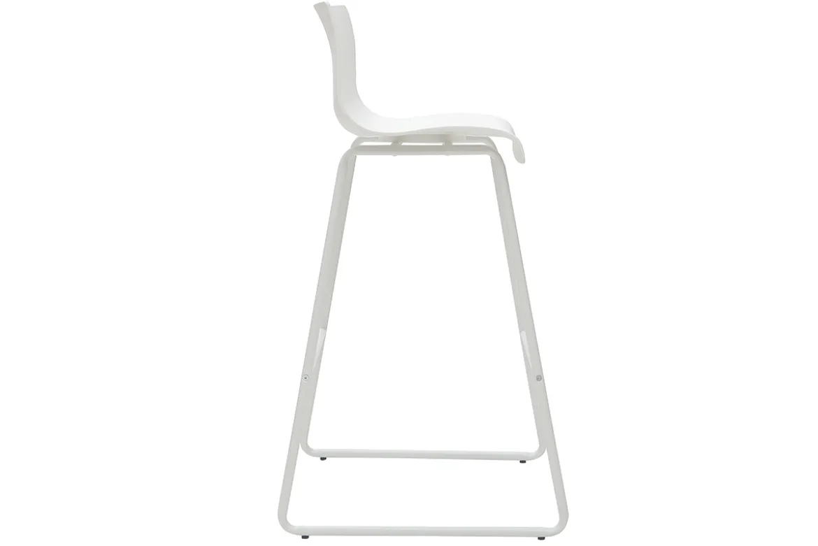 Tabourets de bar design blanc 76 cm (lot de 2) ONA