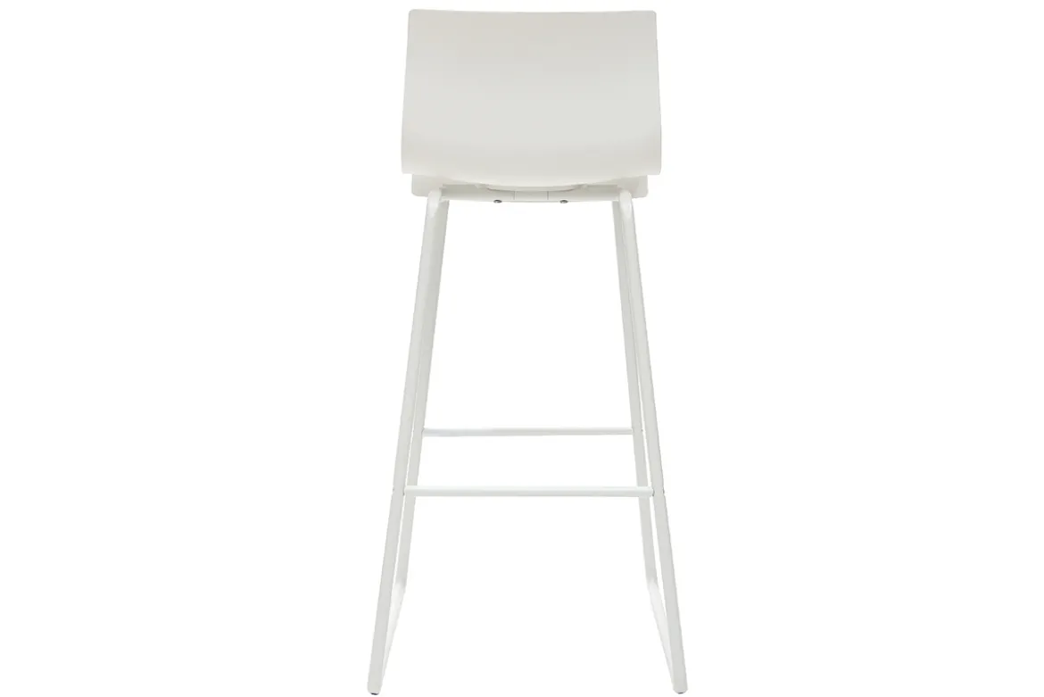 Tabourets de bar design blanc 76 cm (lot de 2) ONA