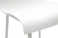 Tabourets de bar design blanc 76 cm (lot de 2) ONA