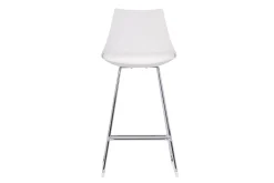 Tabourets de bar design blancs 65 cm (lot de 2) JUNE
