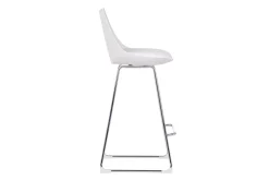 Tabourets de bar design blancs 65 cm (lot de 2) JUNE