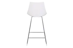 Tabourets de bar design blancs 65 cm (lot de 2) JUNE