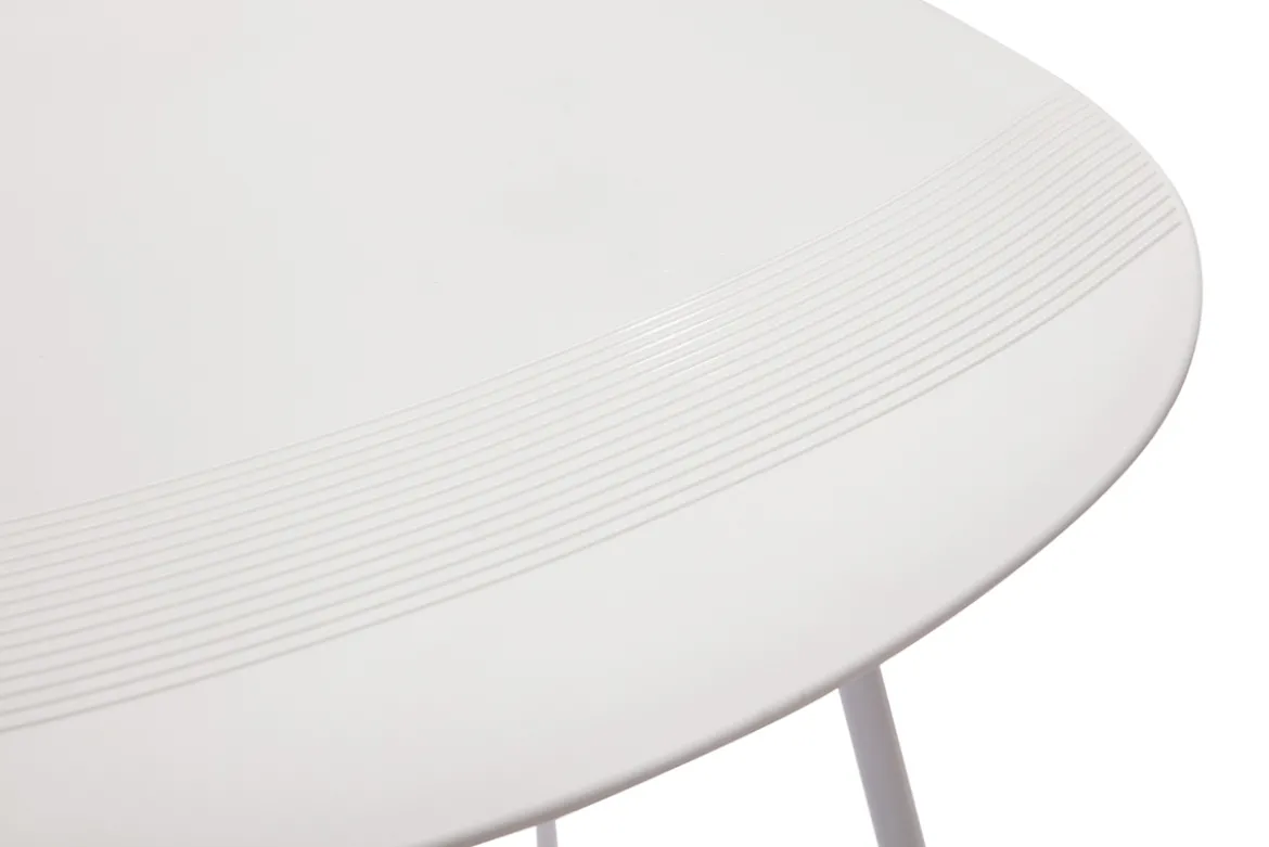 Tabourets de bar design blancs H65 cm (lot de 2) ELLA