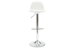 Tabourets de bar design blancs (lot de 2) STEEVY