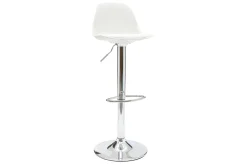 Tabourets de bar design blancs (lot de 2) STEEVY
