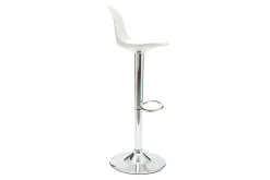 Tabourets de bar design blancs (lot de 2) STEEVY