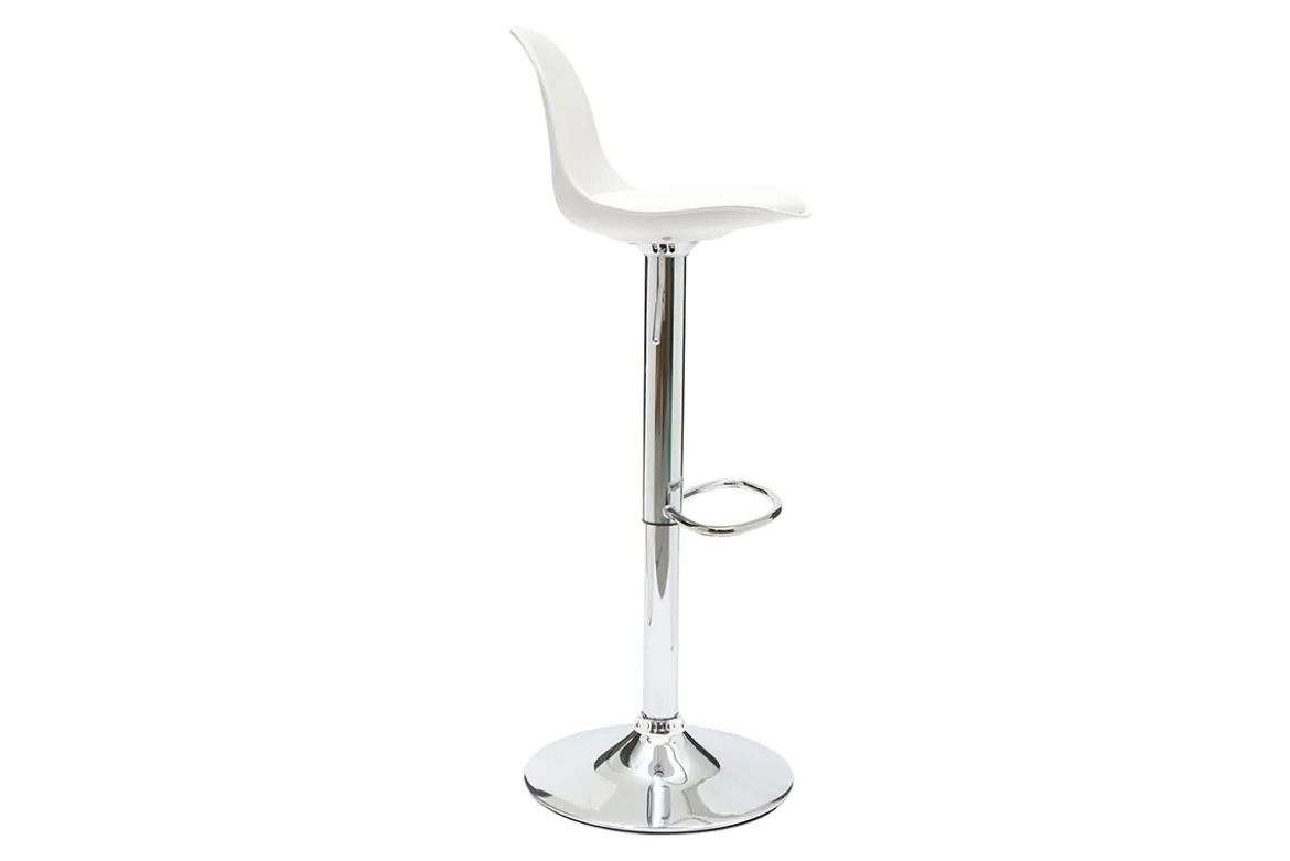 Tabourets de bar design blancs (lot de 2) STEEVY