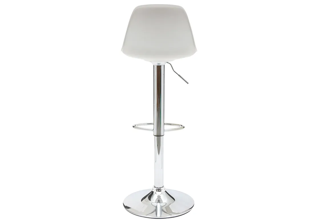 Tabourets de bar design blancs (lot de 2) STEEVY