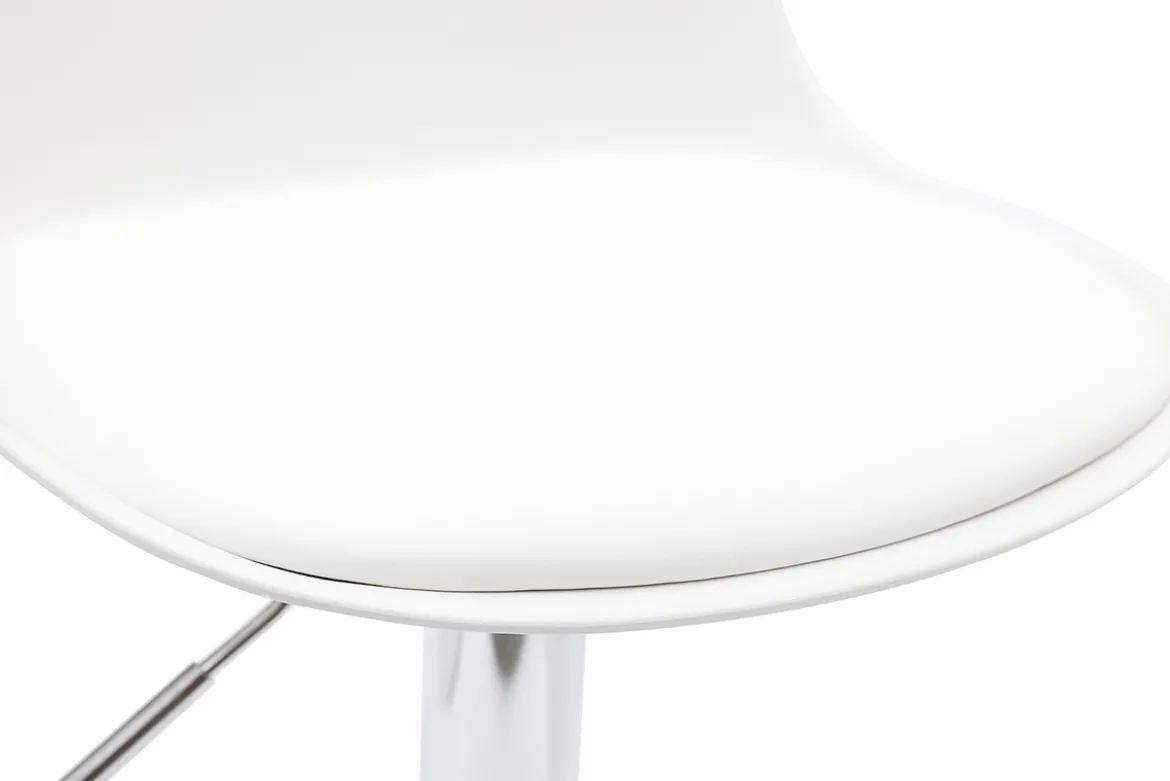 Tabourets de bar design blancs (lot de 2) STEEVY