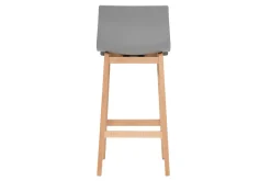 Tabourets de bar design bois et gris clair H65 cm (lot de 2) NEW SURF