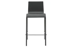 Tabourets de bar design empilables noirs H65 cm (lot de 2) KUPA